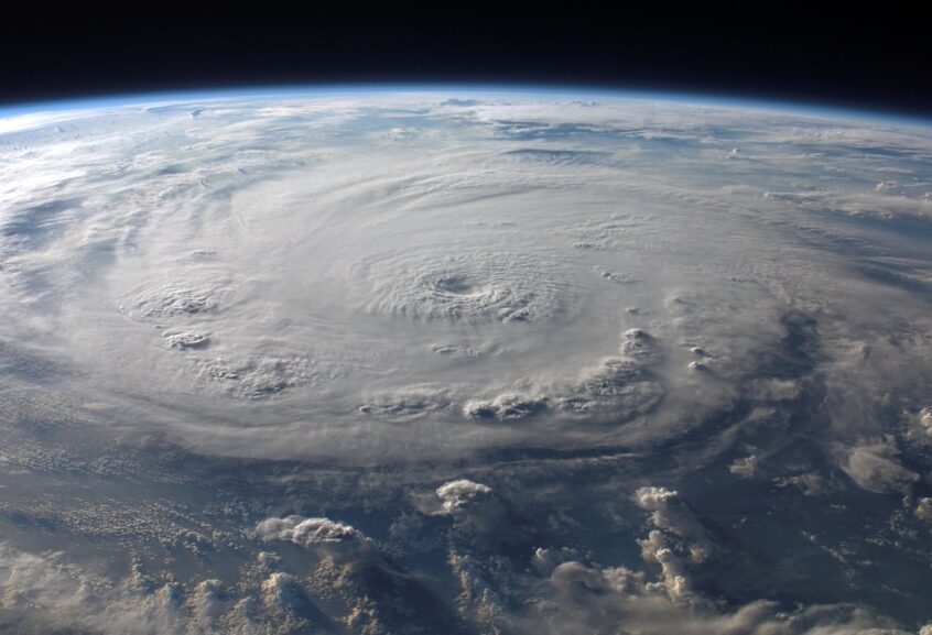 Hurricane seen from space